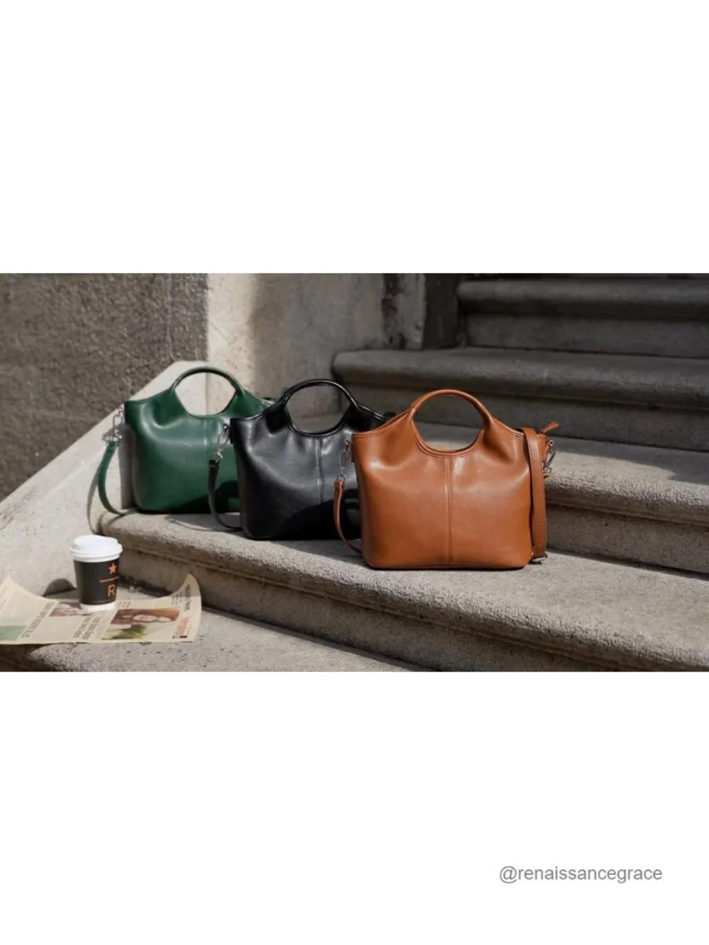 Vegan Leather Satchel Crossbody Purse with Adjustable Strap, Multi Pockets